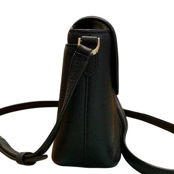 Kate Spade Black Pebbled Leather Flap Crossbody Small - Picture 5 of 11